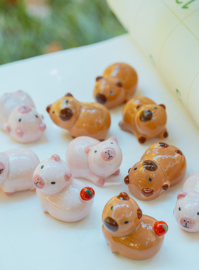 可爱陶瓷筷架创意日式动物花宠