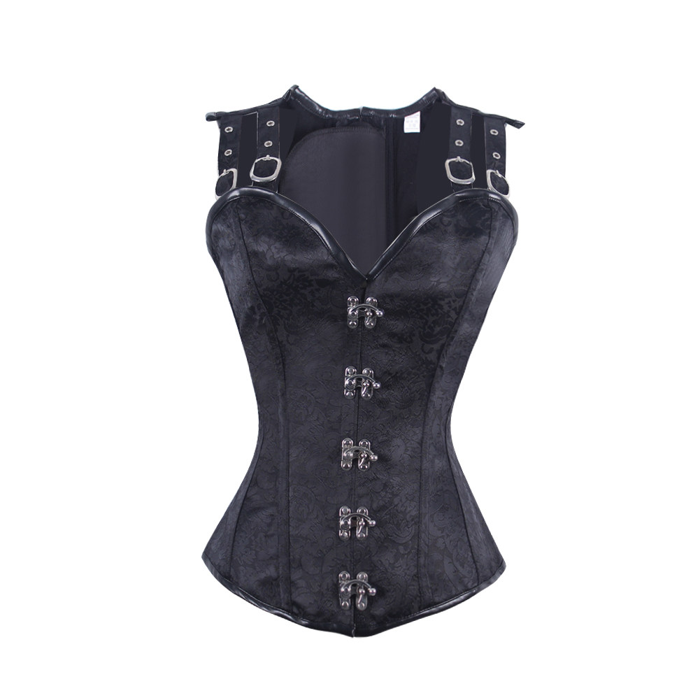 哥特马甲塑身衣 宫廷胸衣聚拢朋克束腰紧身衣背带腰封复古corset