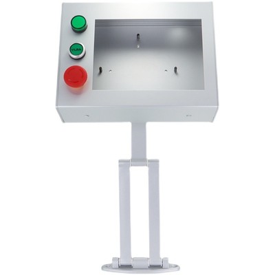 7寸触摸屏安装盒 铝合金控制箱壁挂伸缩折叠万向支架 不可站立