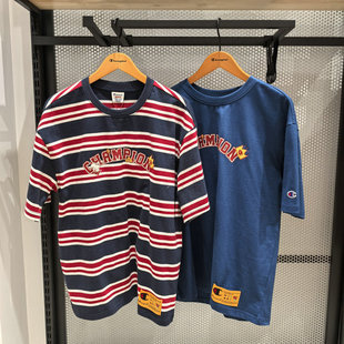 T恤男2026春新款 冠军短袖 女条纹U6ASSSU043 马年系列