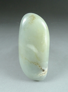 新疆和田玉籽料原石82.3克玉石原籽和田玉龙喀什河青白玉把件D29