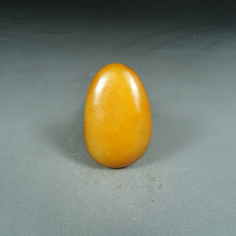 新疆和田玉籽料原石12.8克玉石黄玉红沁挂件原籽原料黄沁挂坠R