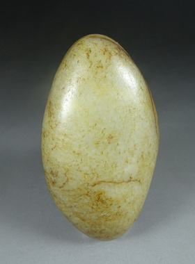 新疆和田玉籽料原石210.7克天然原籽和田玉随形秋梨皮青白玉把件E