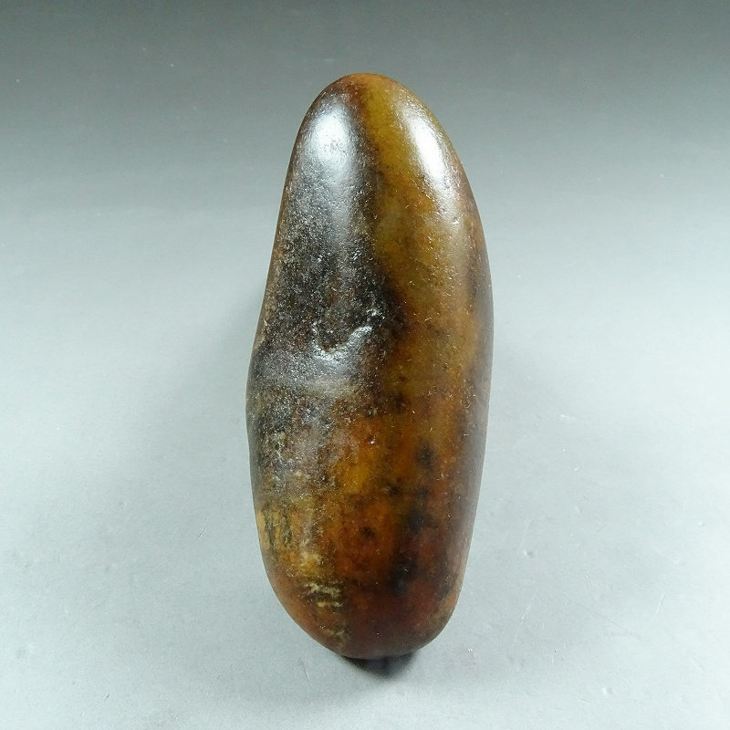 新疆和田玉籽料原石103克玉石原籽原皮和田玉龙喀什河红沁玉把件F