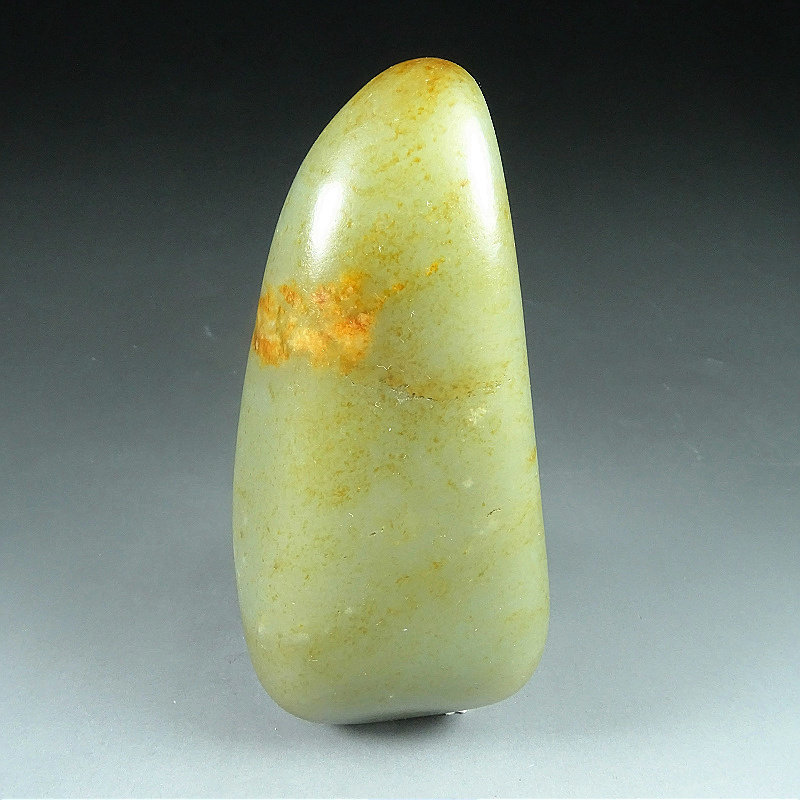 新疆和田玉籽料原石363克玉石天然随型原籽黄沁撒金皮青白玉把件C