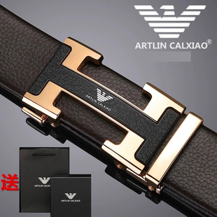 2025新款男士皮带真皮自动扣中青年高档裤腰带牛皮潮流韩版腰带男