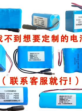 定制电池组定做1.2V3.7V5V7.4V12V14.8V21V24V36V48V大容量锂电池
