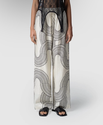 【拍下不退】国内现货muller of yoshiokubo26春夏印花直筒裤