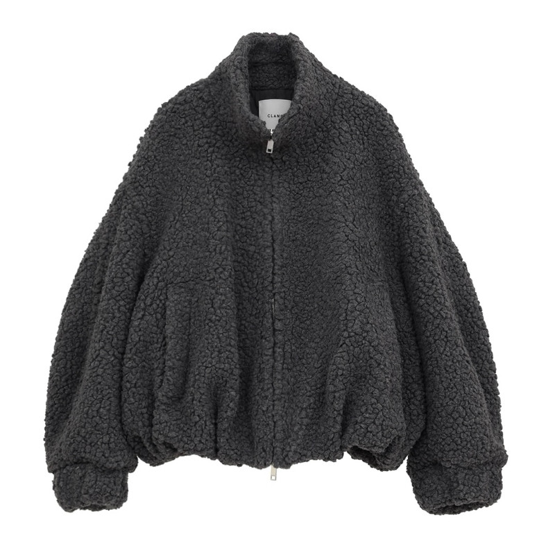 【拍下不退】国内现货CLANE25秋冬气球宽松版毛绒外套