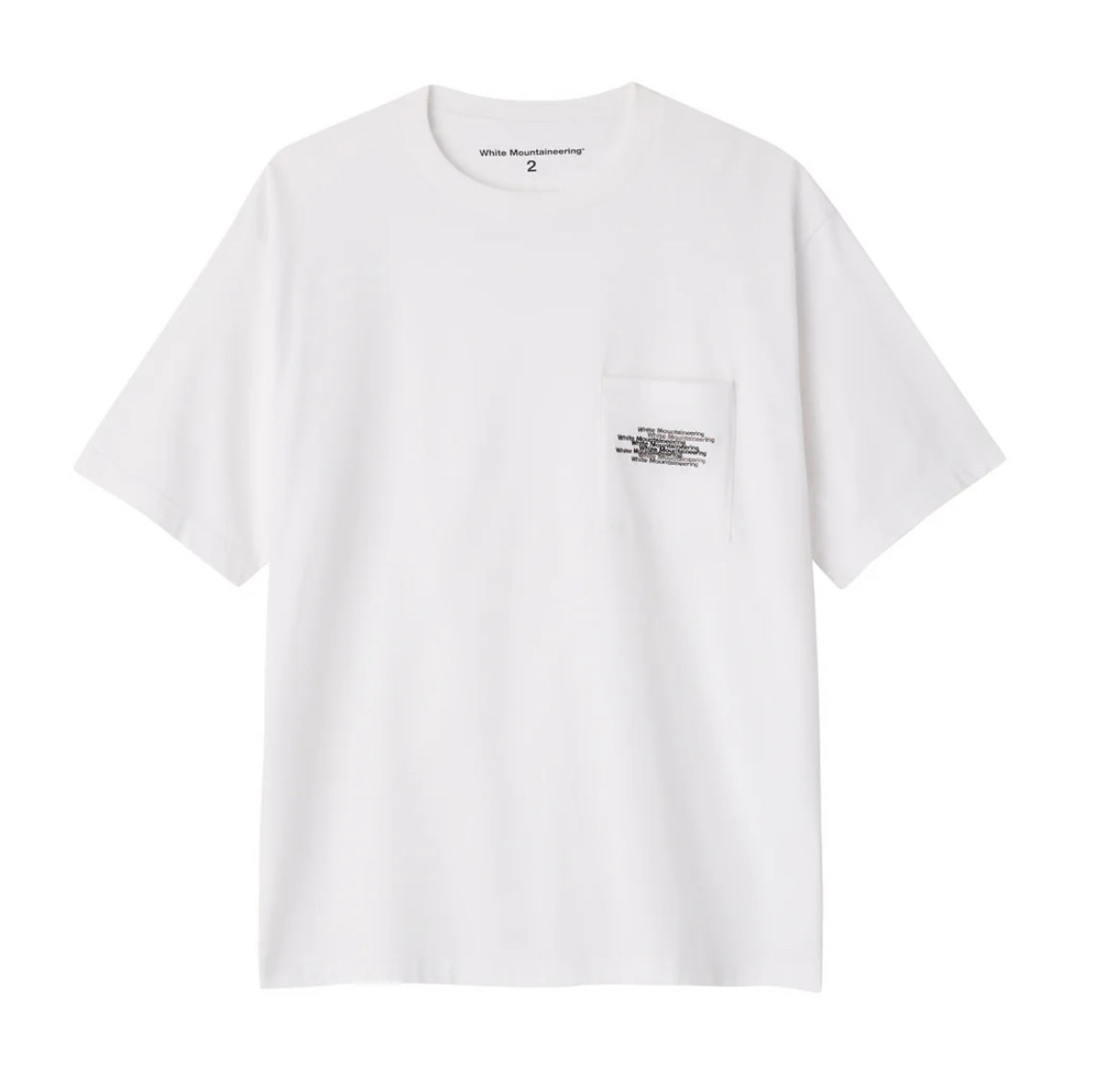 国内现货Whitemountaineering白山25春夏刺绣短袖T恤 拍下不退