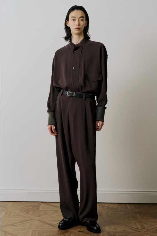 【拍下不退】国内现货UJOH HOMME25秋冬高腰宽松阔腿裤男裤