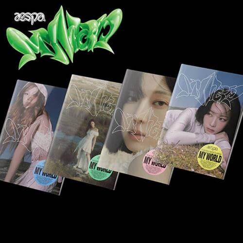 正版aespa专辑 MY WORLD 迷你3辑 Intro版 Spicy CD唱片+小卡海报