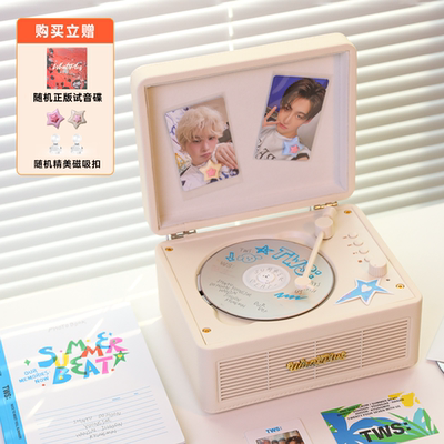 正版WhatPlus问加C300专辑播放器一体机cd唱片机复古留声机送礼物