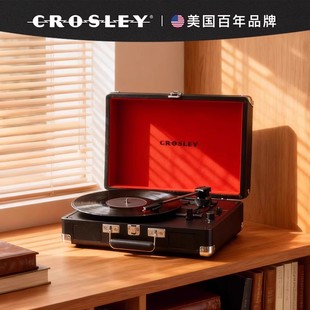 正版 黑胶唱片机蓝牙音响复古留声机礼物 CROSLEY克罗斯利一体式