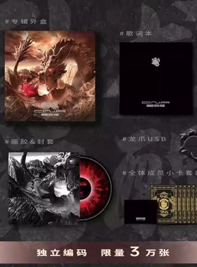 正版D.N.A音乐联盟 单依纯 巨龙无畏 限量编码画胶LP黑胶唱片+USB