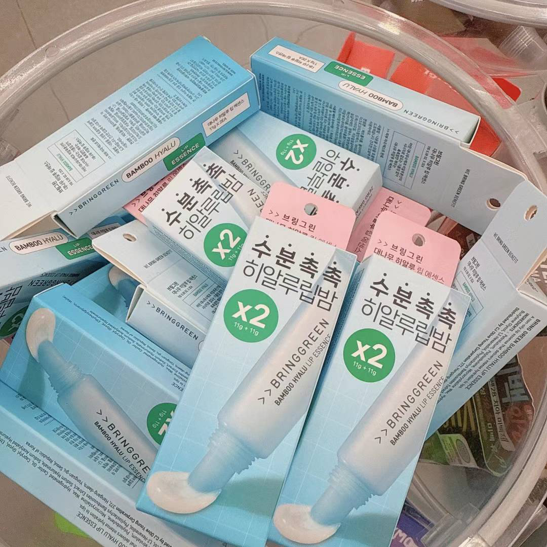 韩国Bringgreen芭兰歌林润唇膏玻尿酸精华唇膜滋润65两支