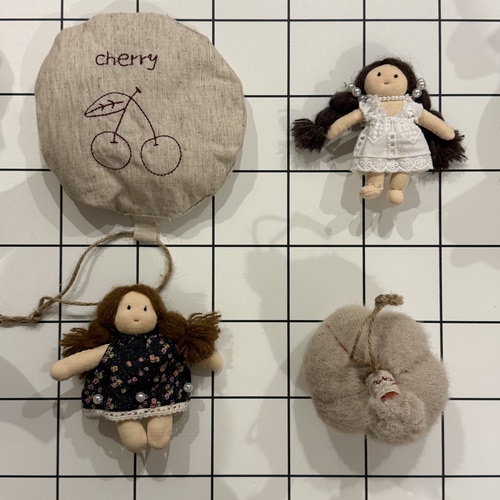 CCCat  Doggg 韩国手工布娃娃发夹