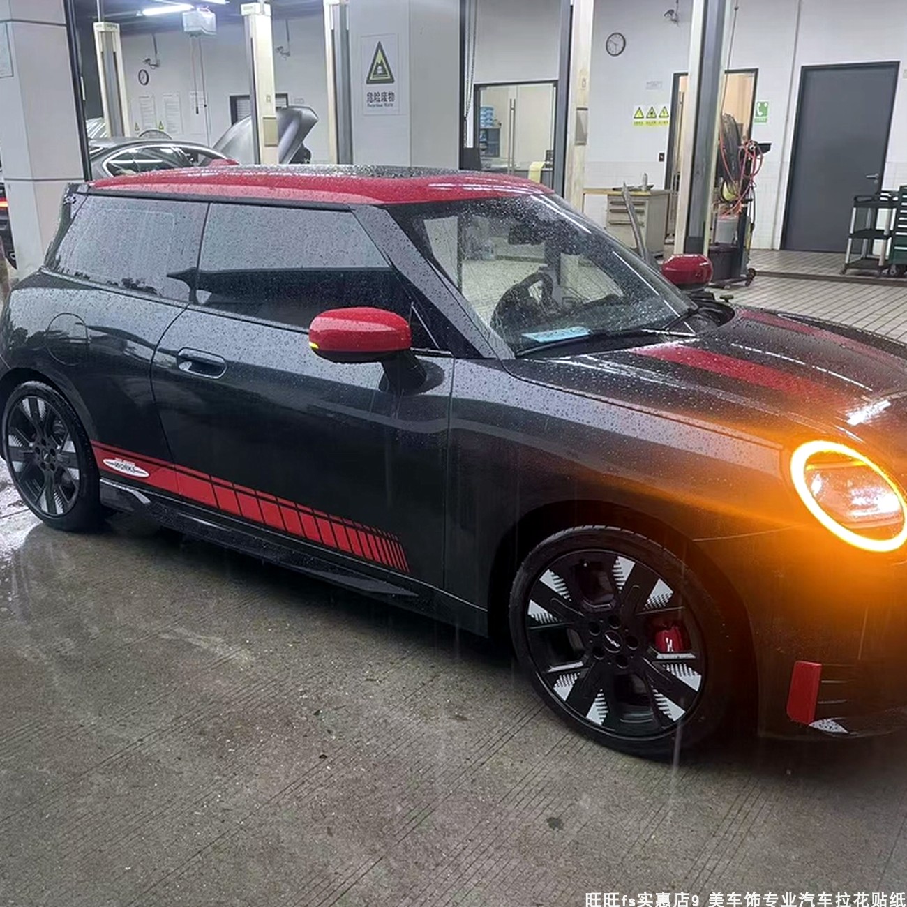 MINI电迷你J01车贴JCW车身贴拉花