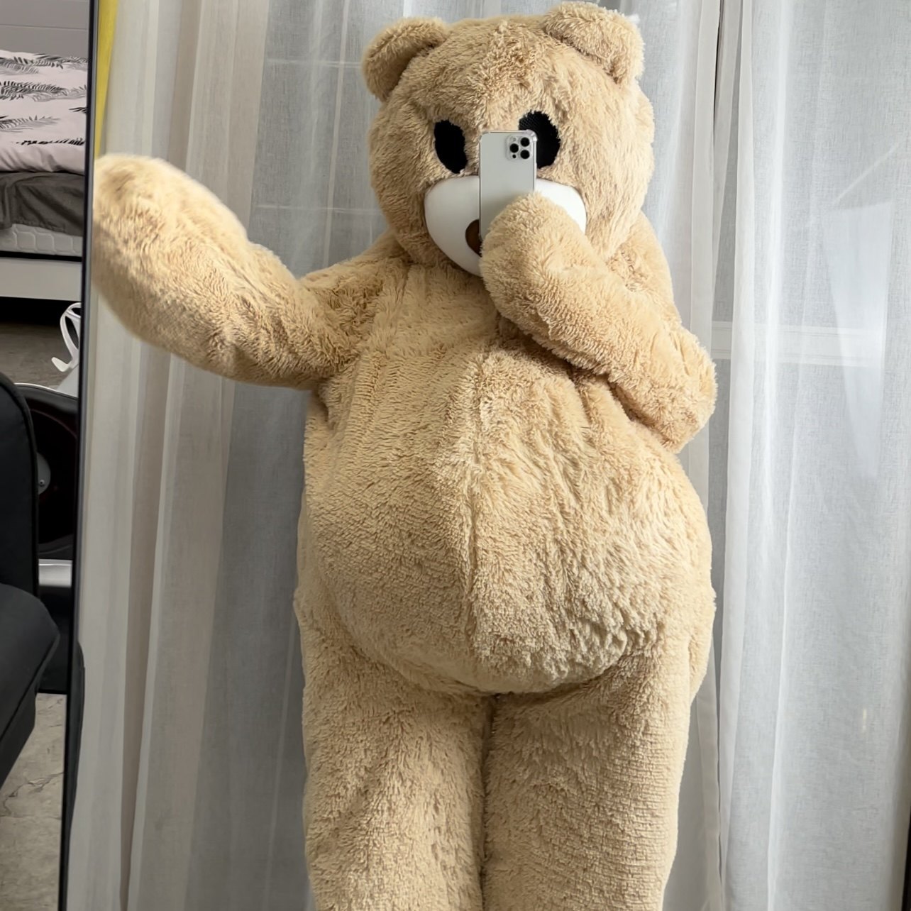 小熊玩偶服网红跳舞熊同款小熊偶服装熊套熊皮熊衣服可穿玩具熊服