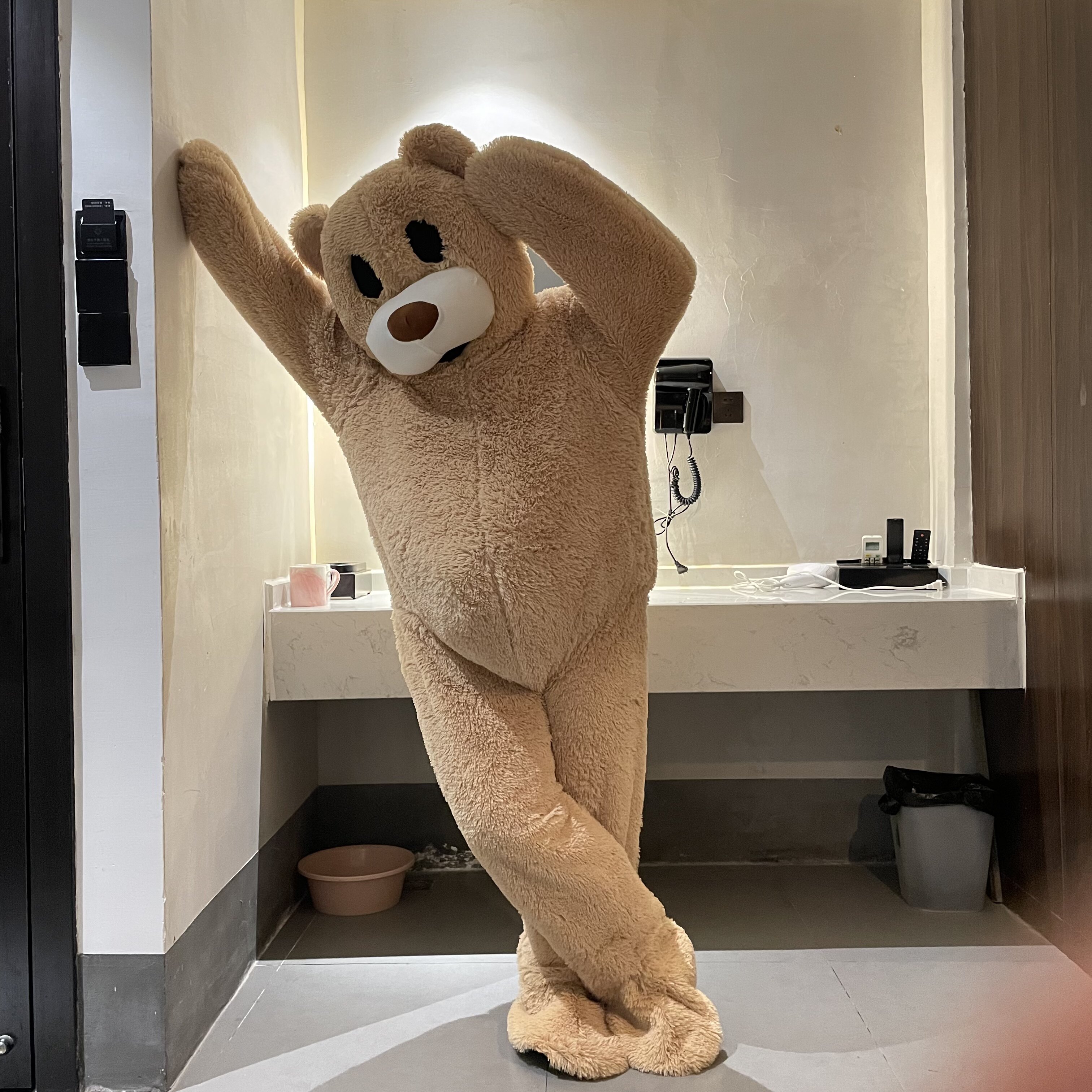 小熊人偶服装熊套熊皮熊人偶服装行走服玩具熊衣服连体衣玩具熊