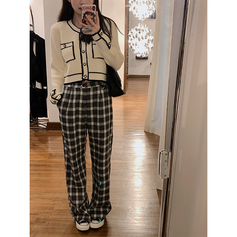 高腰显瘦百搭休闲裤子女