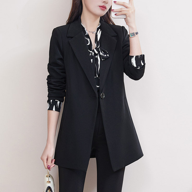 大码西装ol职业套装胖mm工装女韩版西服外套宽松工作服正装200斤