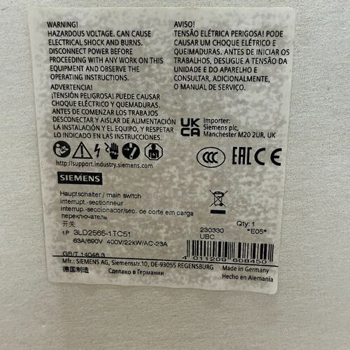 可维修-3LD2565-1TC51西门子开关议价