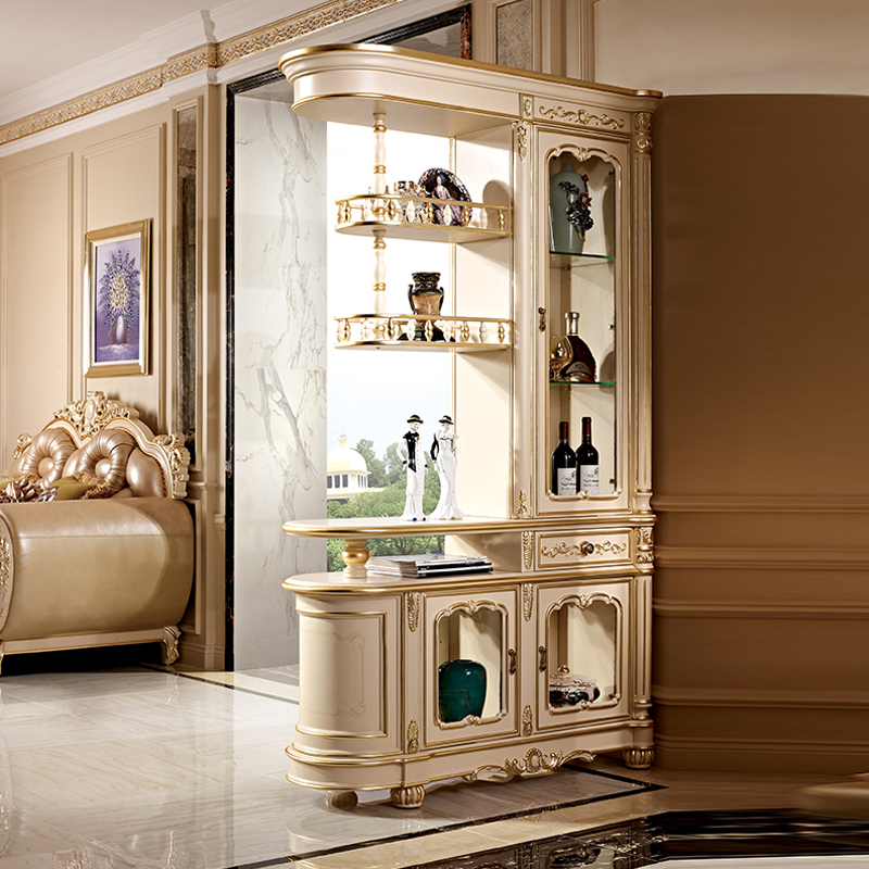 法式宫廷实木门柜子家用入户玄关