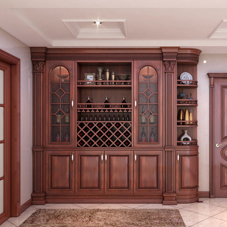 欧式组合酒柜客厅隔断间厅柜美式背景墙柜子家用进门入户间厅柜