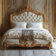 欧式 实木雕花别墅家具宫廷奢华高端古典贵族床 双人床主卧婚床法式