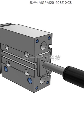 SMC原装正品MGPM20-40BZ-XC8/MGPM32TF-250Z系列 带导杆薄型气缸