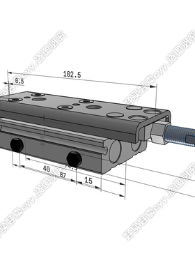 SMC原装正品MXQA系列气动滑台 两侧配管型 MXQ12A-30ZH