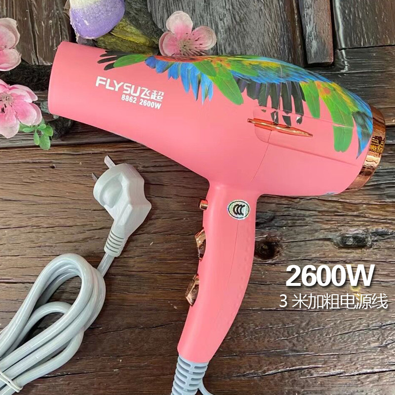 理发店专用电吹风机2600瓦大风力吹风筒发廊款加长线清香型负离子