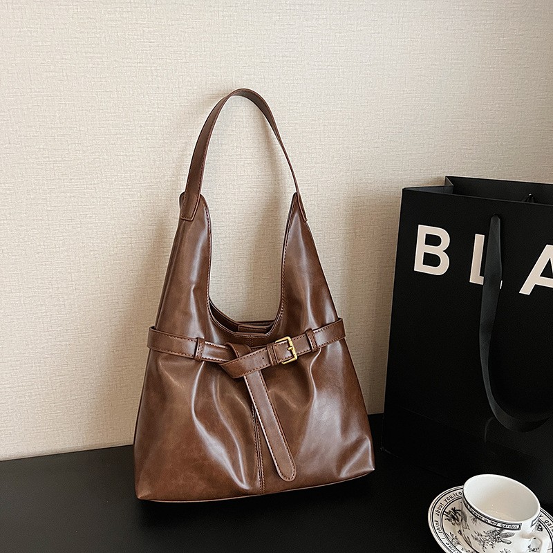 洋气皮质装饰单肩手提简约