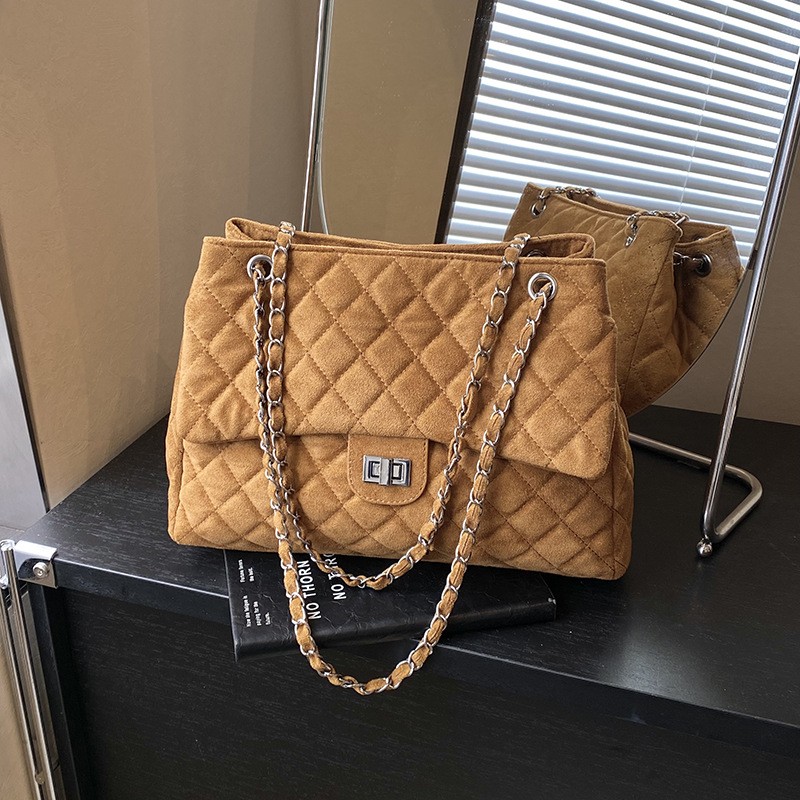 高级感大容量小香风单肩包