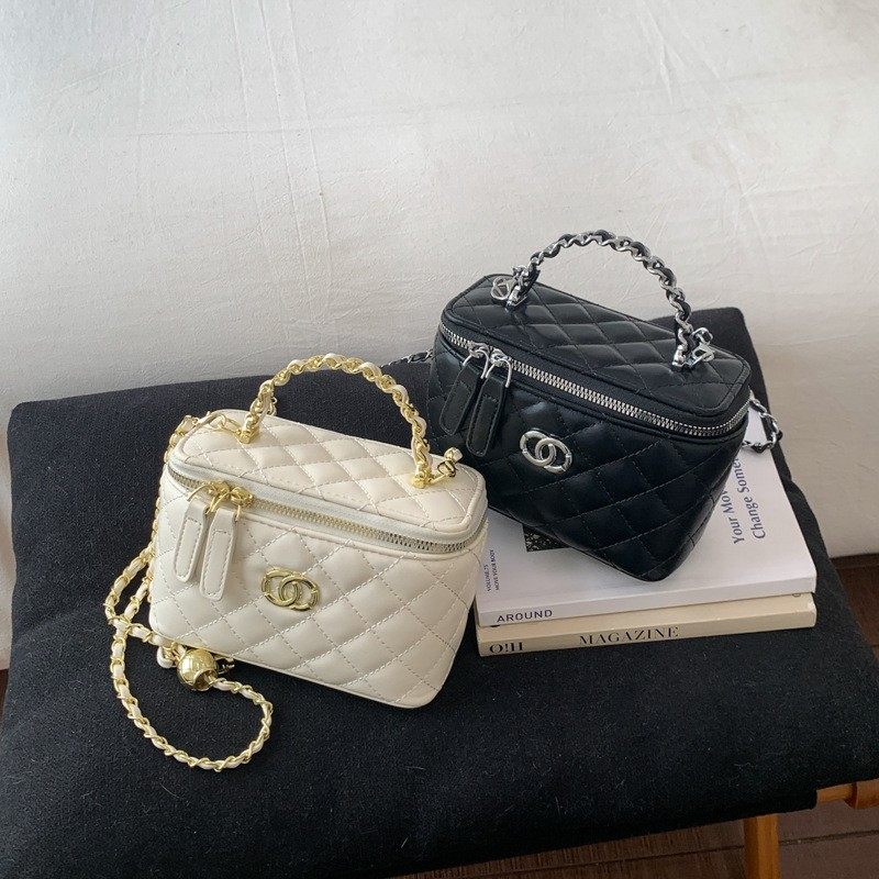 小香风菱格链条盒子包女2026新款高级感上班通勤休闲手提斜挎包,箱包皮具/热销女包/男包,胸包,淘宝优惠券,粉丝福利购,淘宝优惠卷