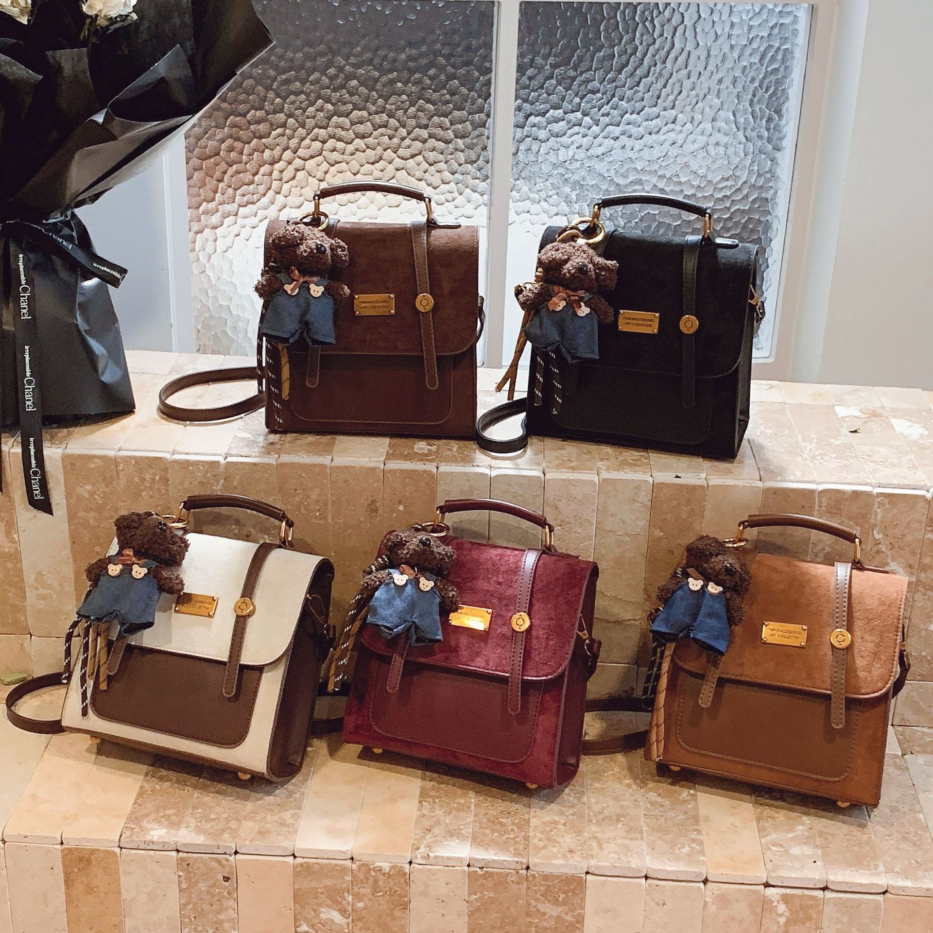 麂皮绒双肩包女2026新款小众复古时尚高级质感书包大学生手拎背包,箱包皮具/热销女包/男包,胸包,淘宝优惠券,粉丝福利购,淘宝优惠卷