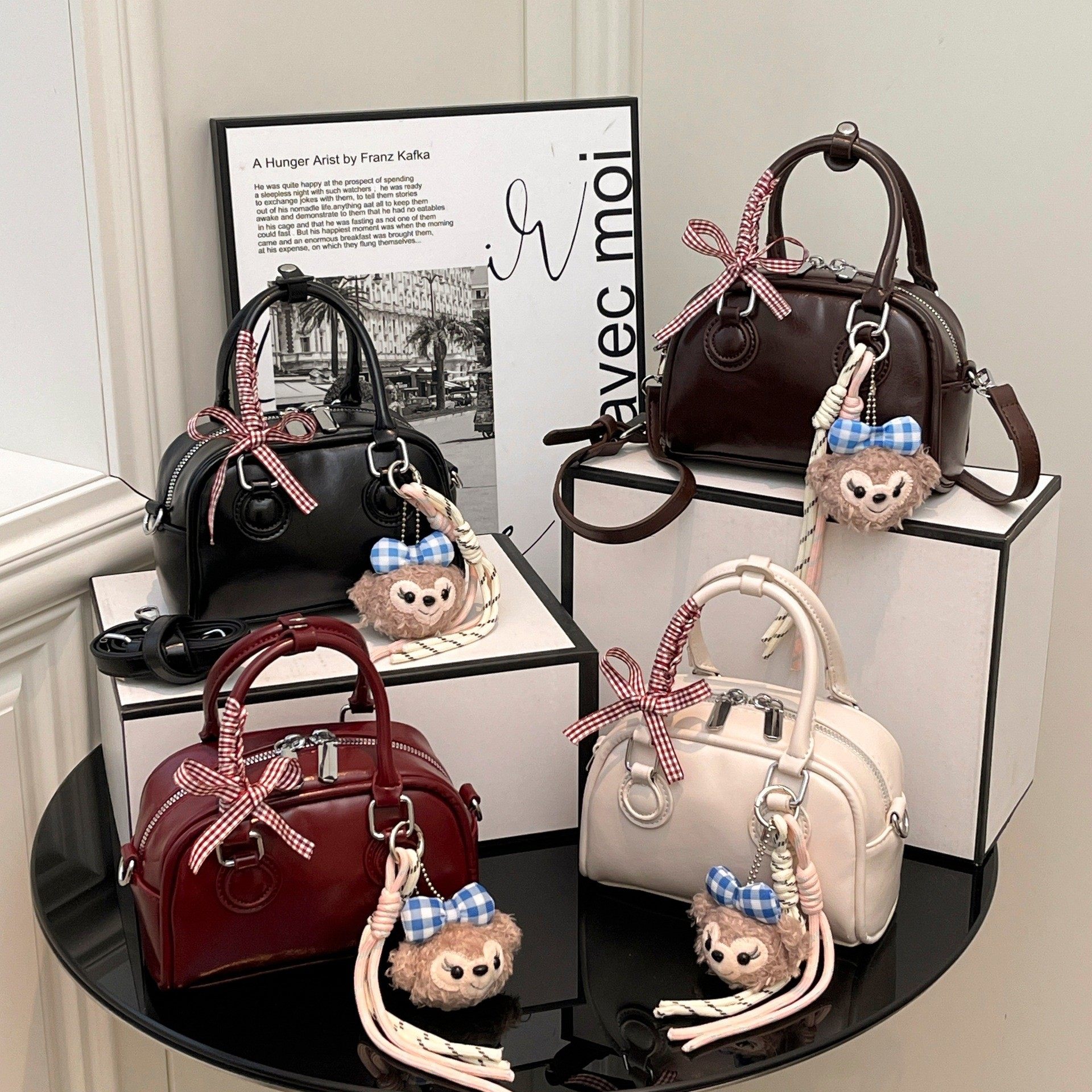 韩版手提保龄球包包女2026新款潮时尚贝壳包百搭单肩斜挎包小方包,箱包皮具/热销女包/男包,胸包,淘宝优惠券,粉丝福利购,淘宝优惠卷