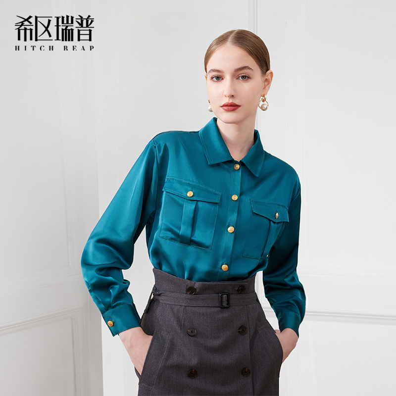希区瑞普时尚单排扣气质衬衣