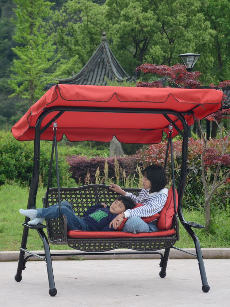 Morandi outdoor swing hanging chair Adult swing rocking chair Net red hanging basket Courtyard Garden Open-air balcony hanging bed