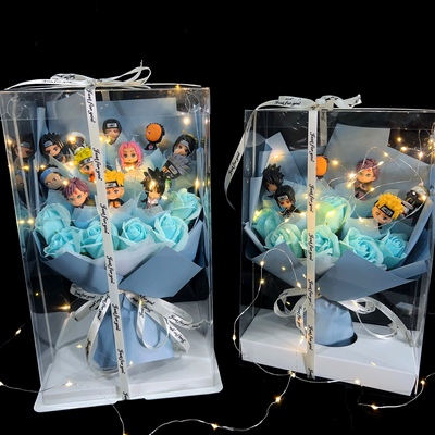 火影忍者手办鸣人宇智波鼬生日花束儿童男生元旦圣诞礼盒送男朋友