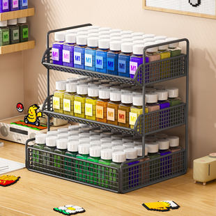 儿童玩具拼豆专用收纳盒套装 瓶大容量拼豆工具收纳架 54色颗粒分装