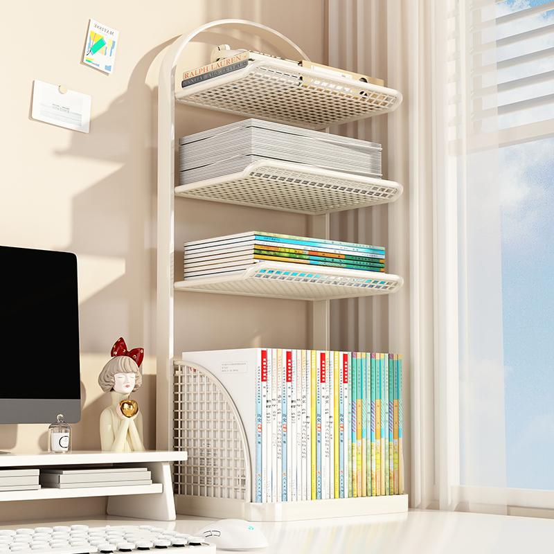桌上书架桌面资料文件收纳架整理架多功能书立学生宿舍书本收纳架
