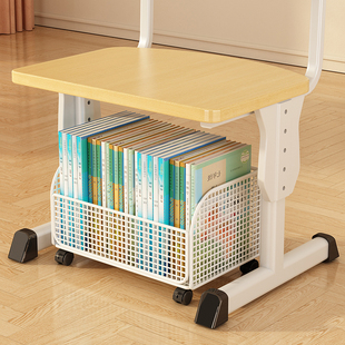 学校课桌收纳袋挂袋可移动书箱学生书本收纳箱高中初中生椅子下面