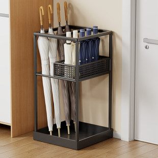 雨伞收纳架家用门口伞桶放置架商用大堂雨伞沥水架子入户放伞神器