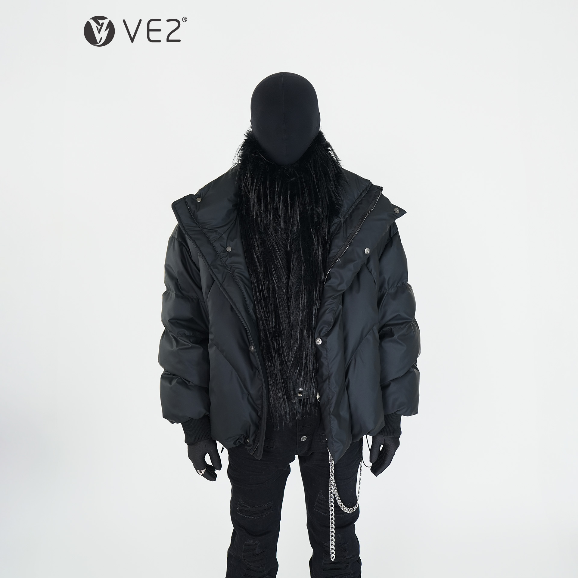 VE2暗黑先锋秀场高级感棉衣