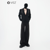 高级感铆钉赛博朋克西服套装 男垫肩西装 外套西裤 VE2 二件套高定款