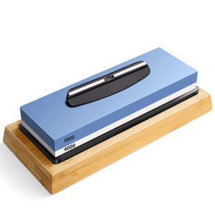 龙善道白刚玉双面磨刀石家用菜刀开刃厨师专用磨刀器快速磨刀神器