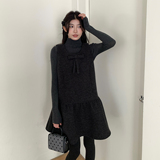 大蝴蝶结a版宽松大版两件套装下摆A版背心裙8165-B280-P145-K195，女装连衣裙，浙宝280