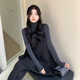 小香风两件套蝴蝶结A字版背心连衣裙套装8113-B280-P155-K205，女装连衣裙，浙宝280